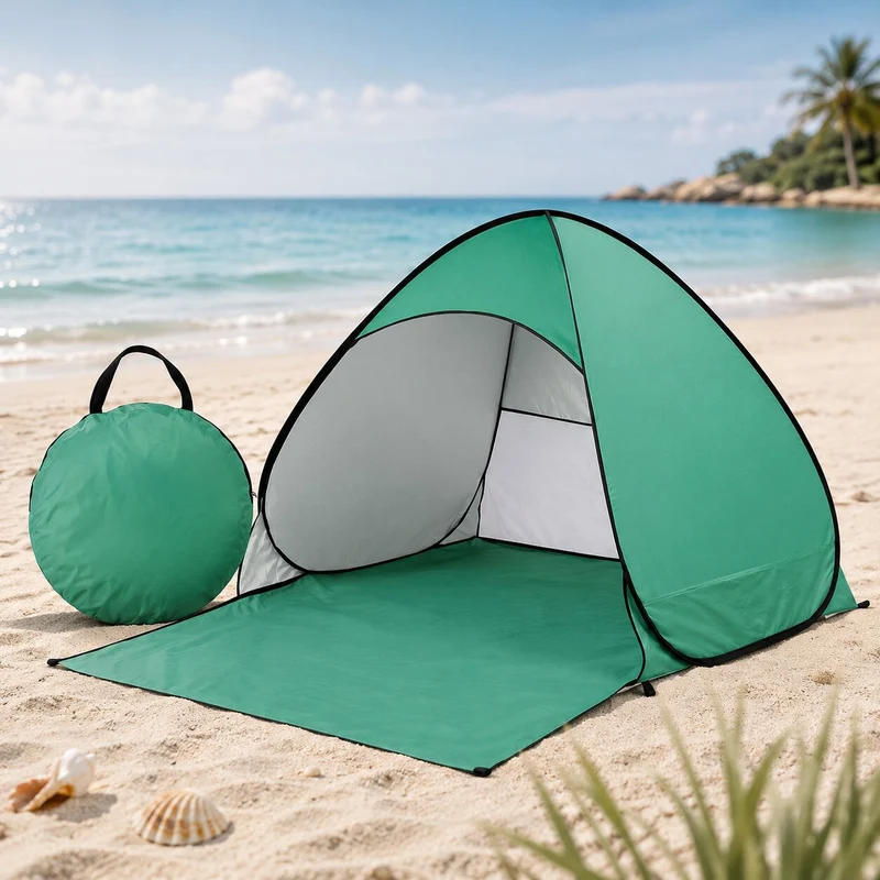 Pop Up Strandmuschel mit UV-Schutz | Strandquell