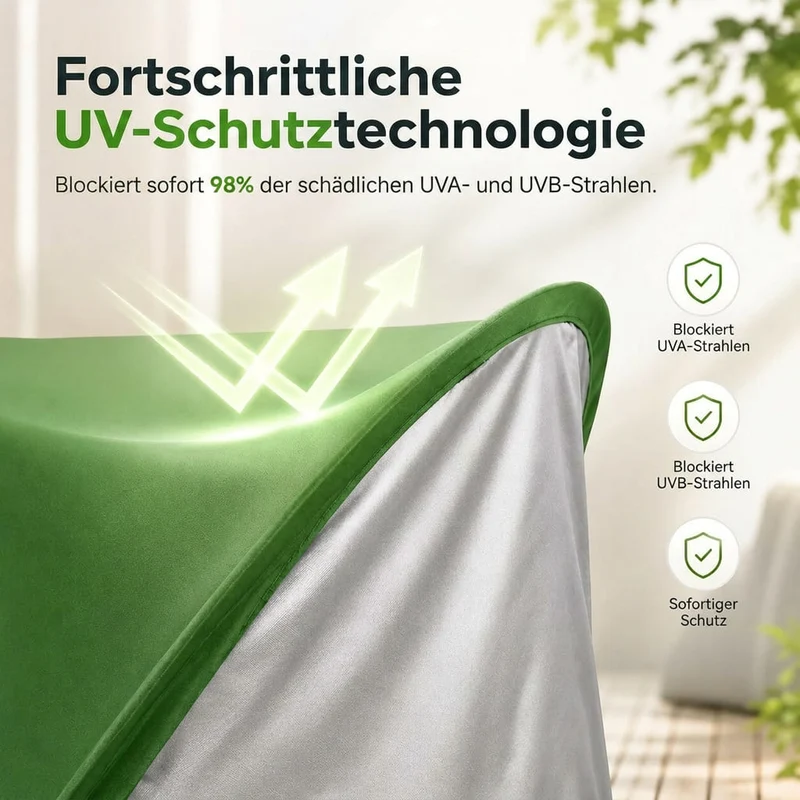 Pop Up Strandmuschel mit UV-Schutz | Strandquell