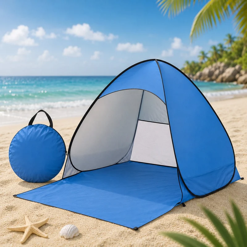 Pop Up Strandmuschel mit UV-Schutz | Strandquell