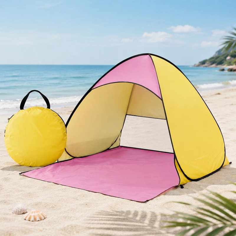 Pop Up Strandmuschel mit UV-Schutz | Strandquell