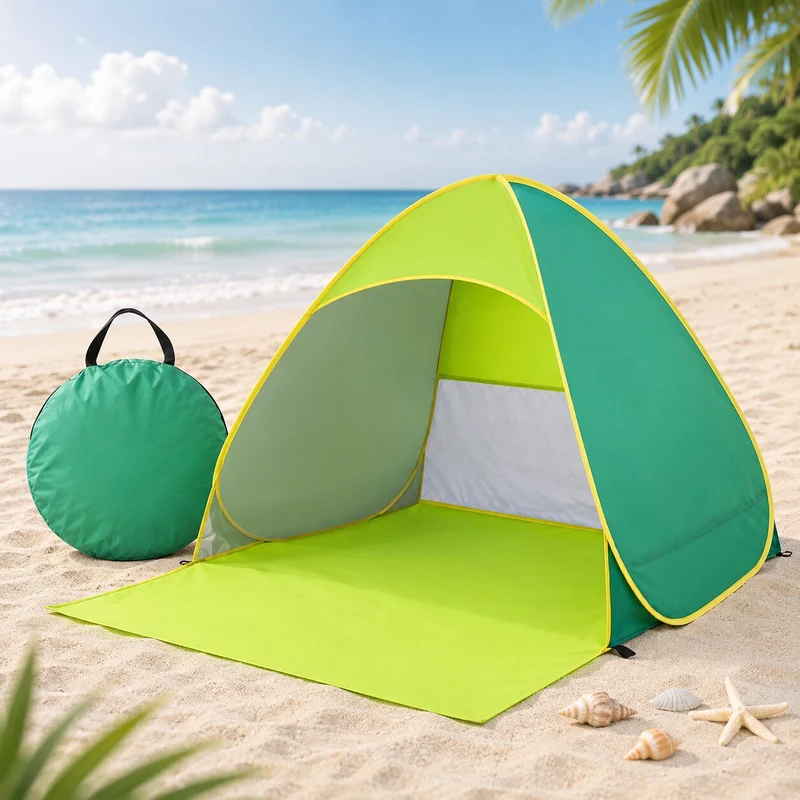 Pop Up Strandmuschel mit UV-Schutz | Strandquell