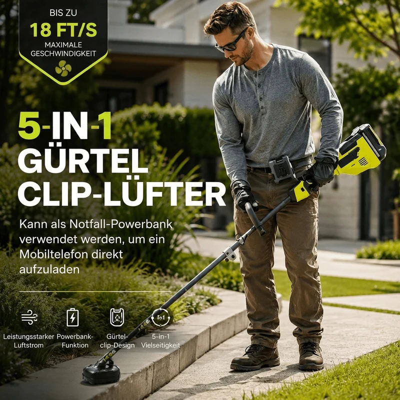 Gürtelbrise Gürtelventilator mit Clip | Gürtelbrise