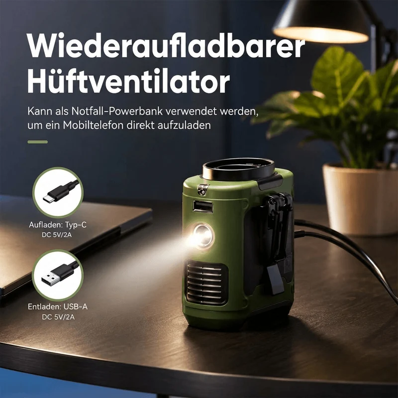 Gürtelbrise Gürtelventilator mit Clip | Gürtelbrise