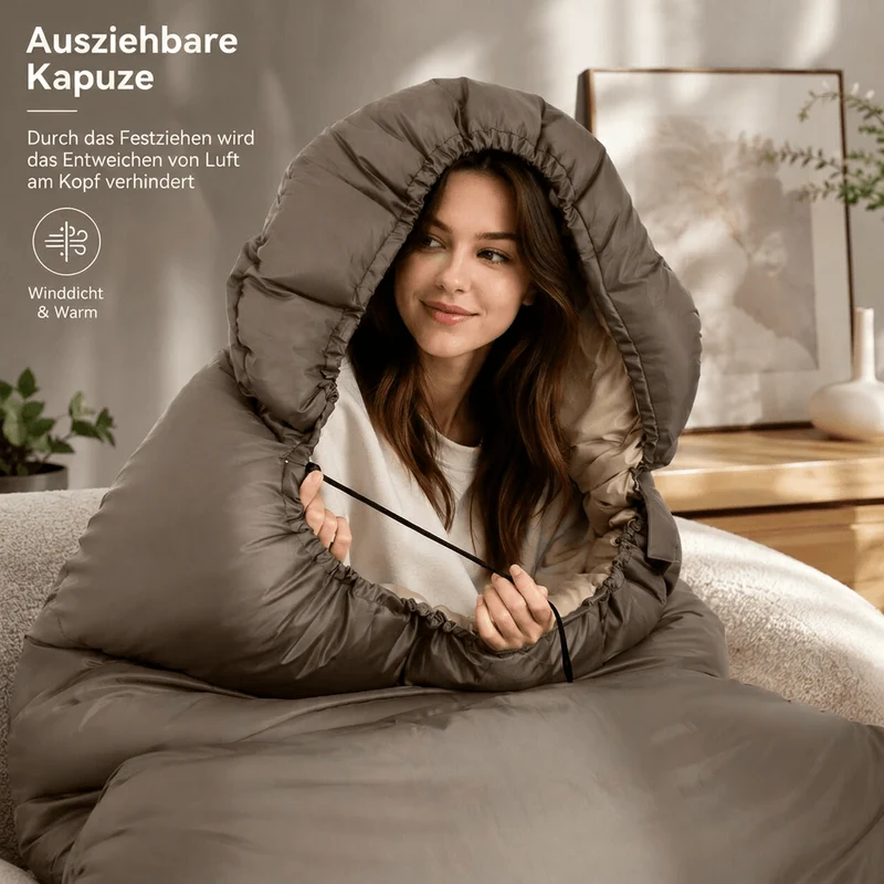Extra breiter 4 Jahreszeiten Schlafsack | Weitruh