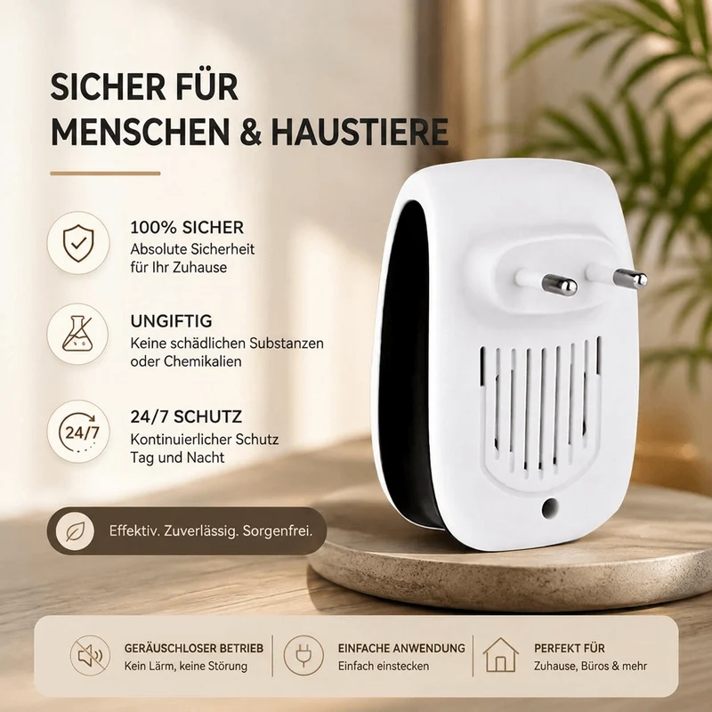 Ultraschall Schädlingsvertreiber Stecker | SchallSchild