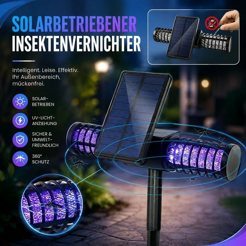 Solar Mückenlampe für draußen | Sonnenfessel