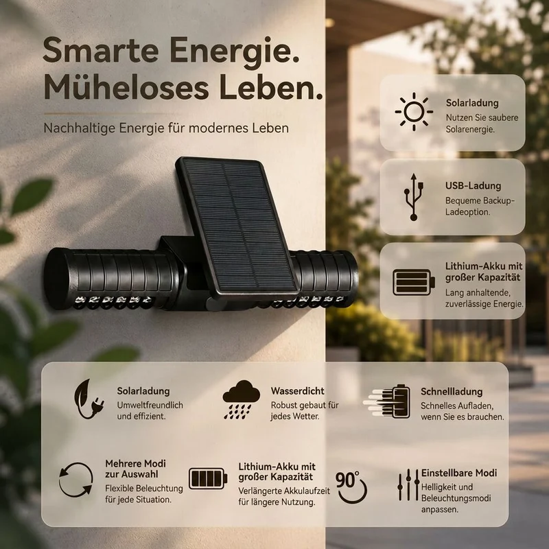 Solar Mückenlampe für draußen | Sonnenfessel