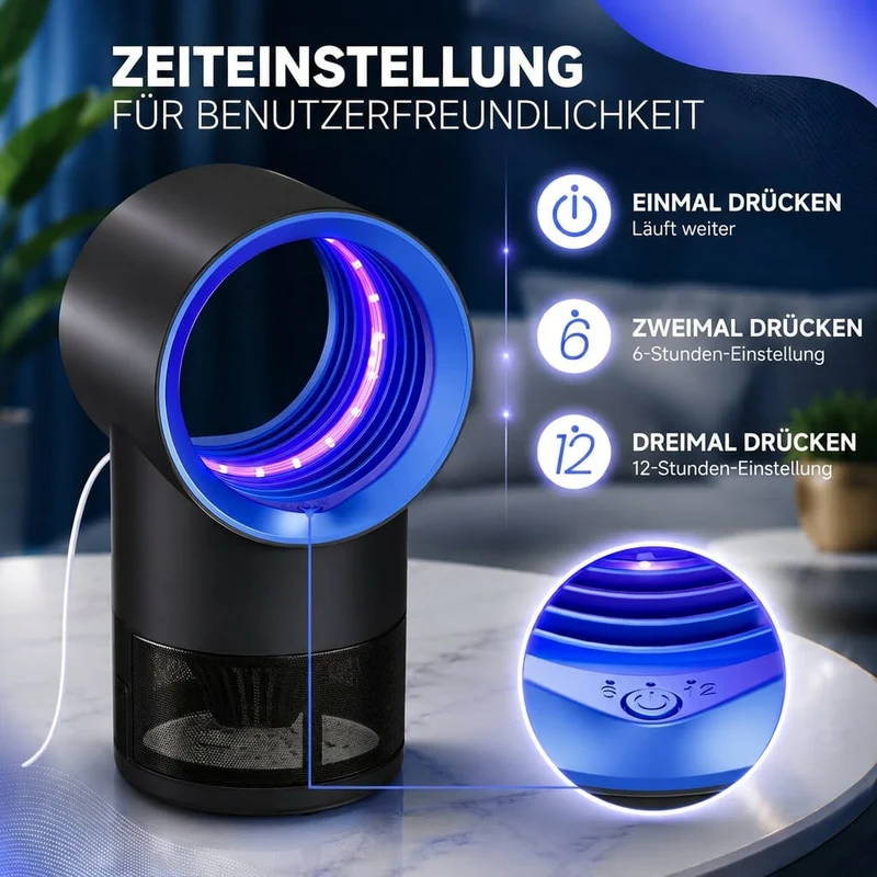 Elektrische Mückenfalle mit Timer | Mückensiegel