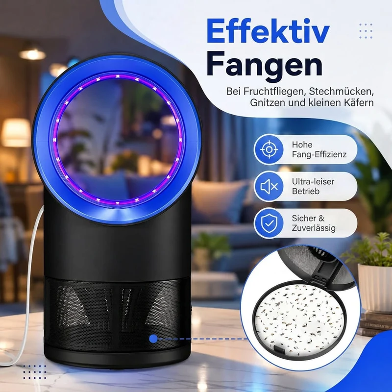 Elektrische Mückenfalle mit Timer | Mückensiegel