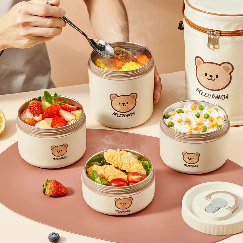Thermos Lunchbox – RVS Voedselcontainer met Lekvrije Deksel