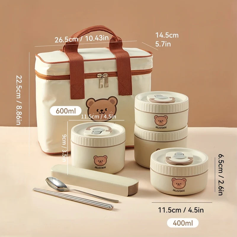 Thermos Lunchbox – RVS Voedselcontainer met Lekvrije Deksel