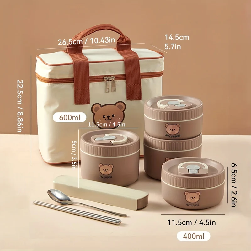 Thermos Lunchbox – RVS Voedselcontainer met Lekvrije Deksel