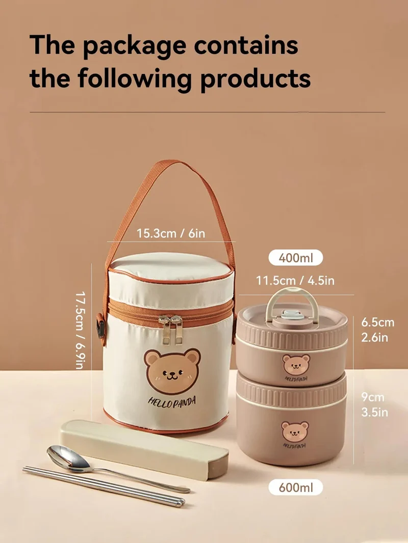 Thermos Lunchbox – RVS Voedselcontainer met Lekvrije Deksel
