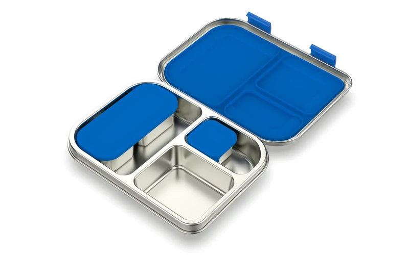 RVS Lunchbox – 975 ml Bentobox met 3 Vakken & Lekwerende Deksel