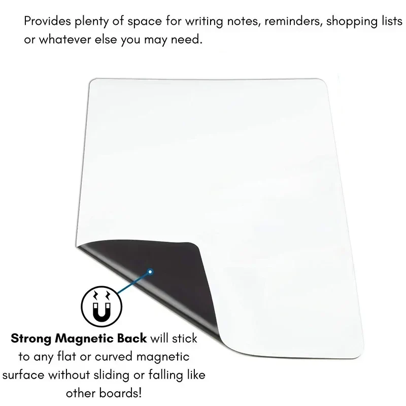Magnetisch Whiteboard A2 – Uitwisbaar met 8 Markers & Gum