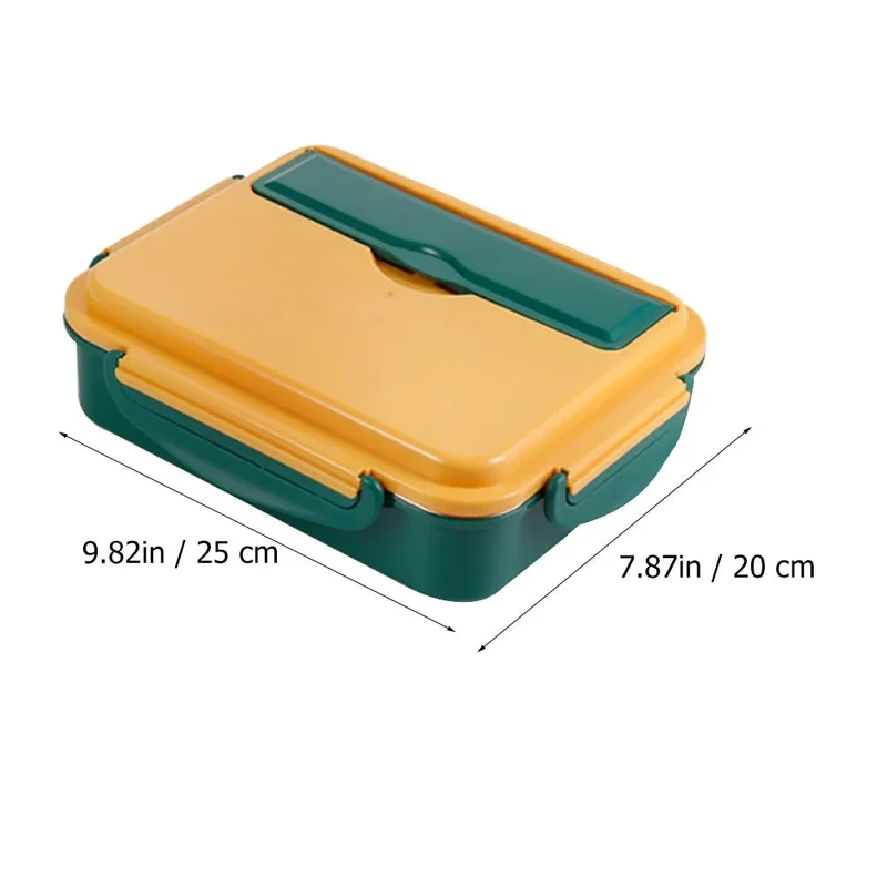 Lunchbox met vakken – RVS bentobox 1,5L met apart bakje