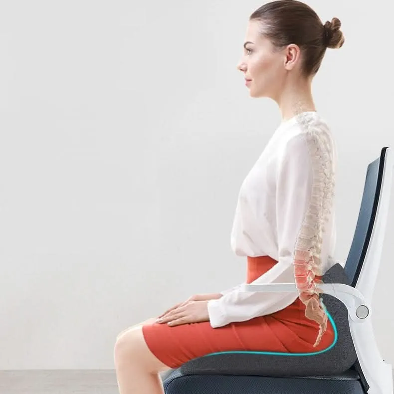 Ergonomisch Zitkussen – L-Vorm, Memory Foam & Ademende Hoes