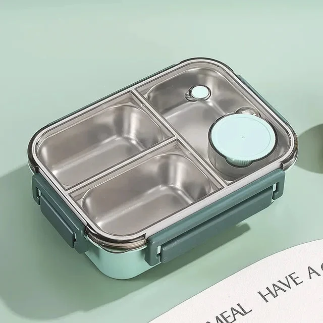 Geïsoleerde Lunchbox – RVS, Lekvrij & met Compartimenten
