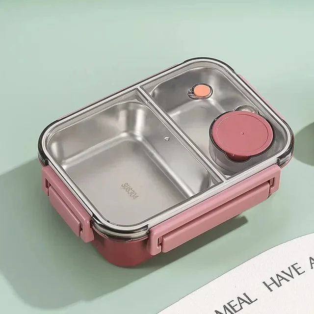 Geïsoleerde Lunchbox – RVS, Lekvrij & met Compartimenten