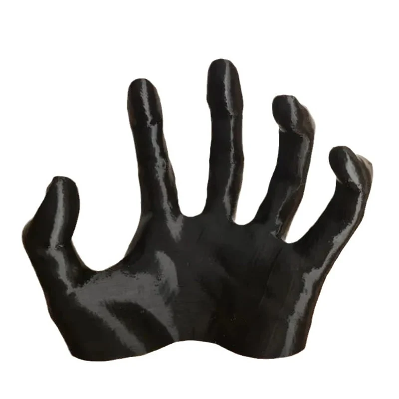 Hand Wall Hook with Black Gothic Resin Design for Keys and Jewelry Storage