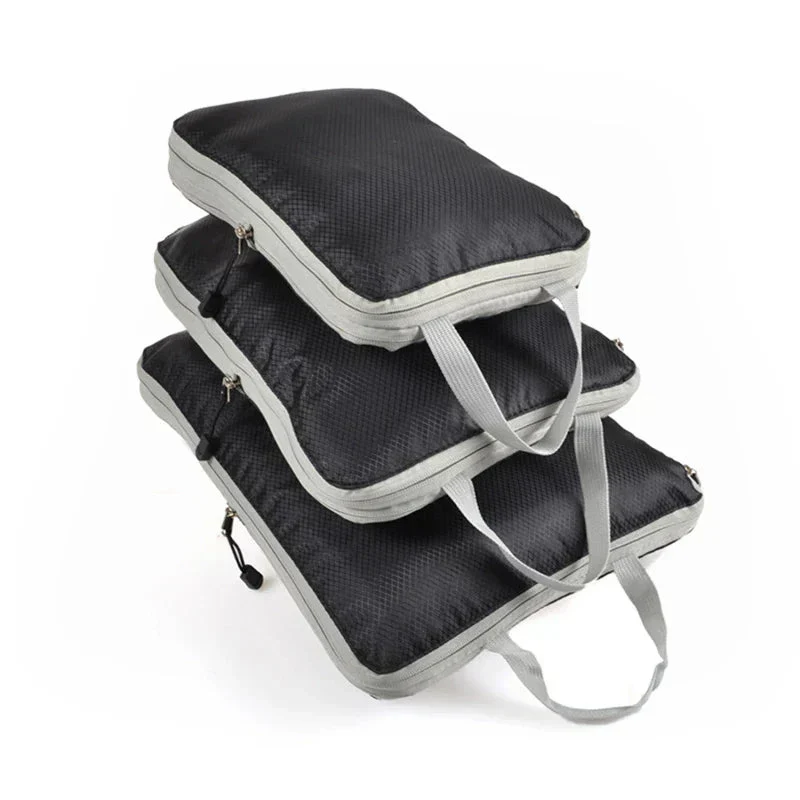 Travel Organizer Set with Compression and Mesh