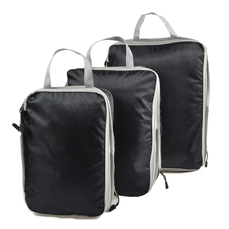 Travel Organizer Set with Compression and Mesh