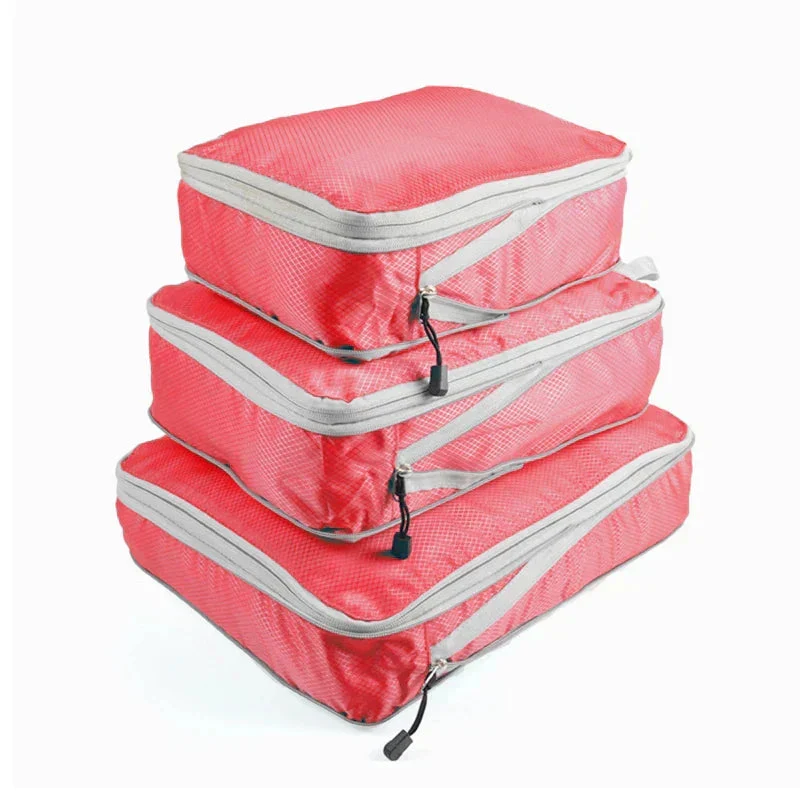 Travel Organizer Set with Compression and Mesh