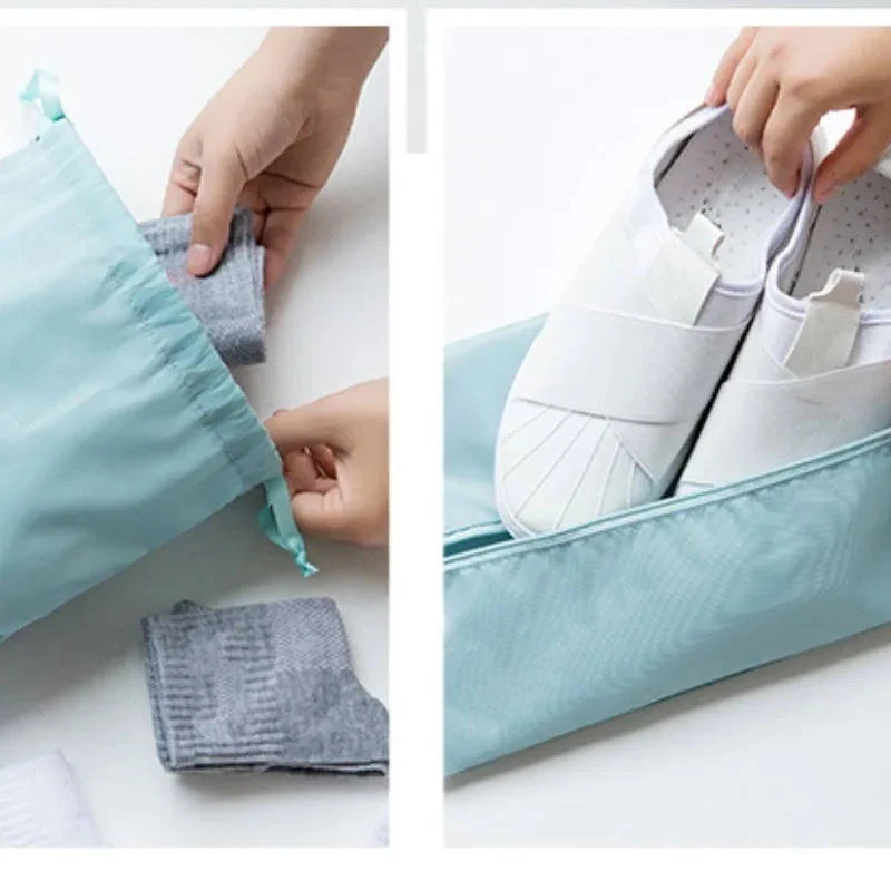 7-Piece Travel Organizer Set with Mesh