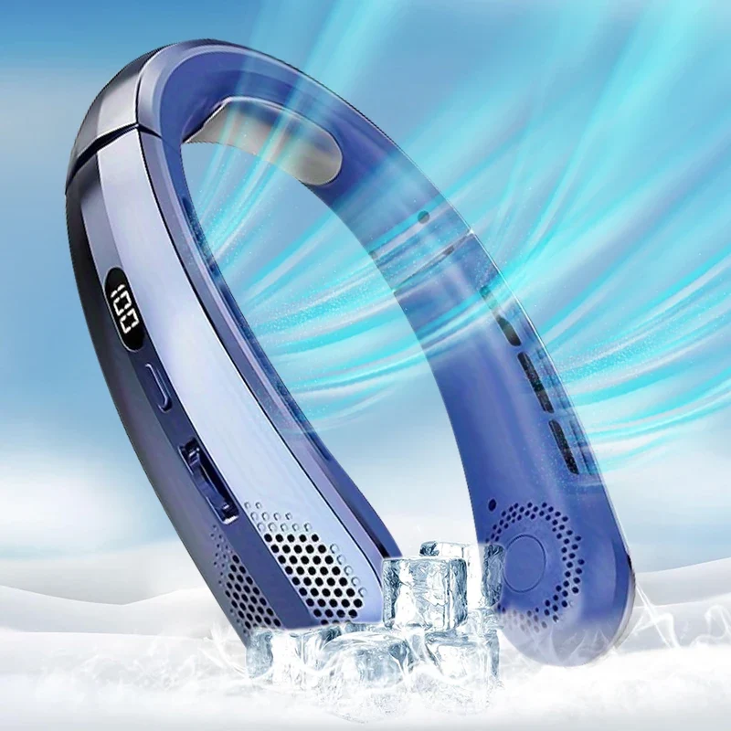 Portable Neck Fan with LED Display