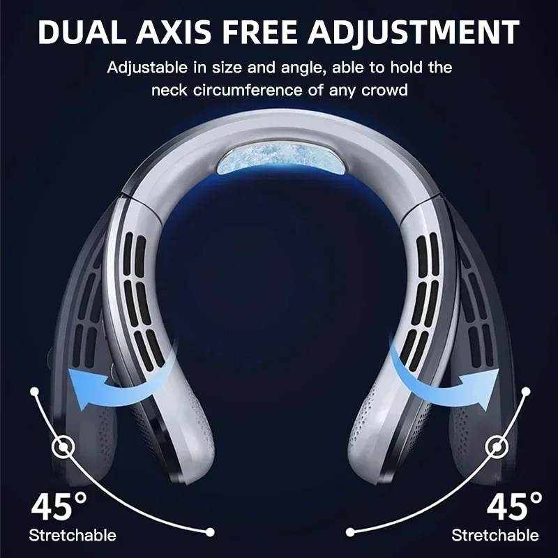 Portable Neck Fan with LED Display
