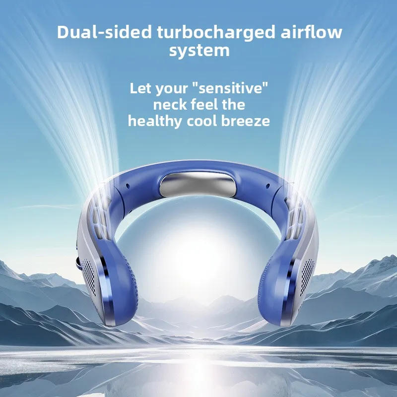 Portable Neck Fan with LED Display