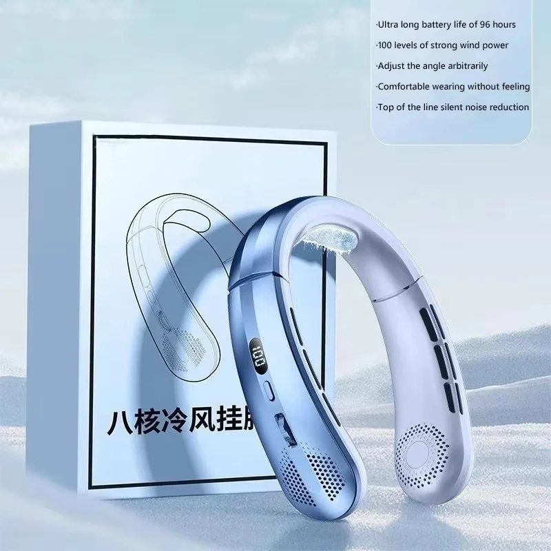 Portable Neck Fan with LED Display