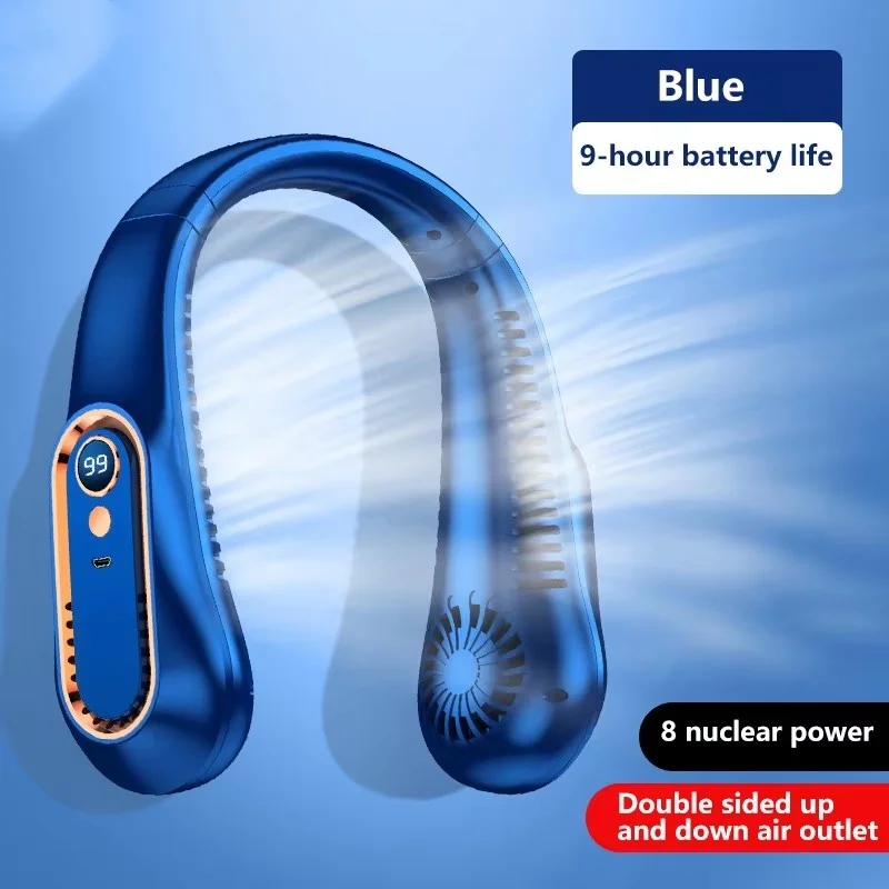 Portable Neck Fan with LED Display