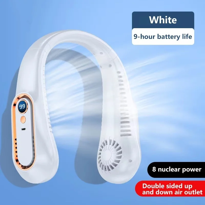 Portable Neck Fan with LED Display