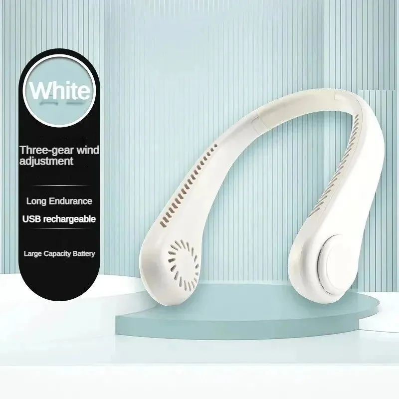 Portable Bladeless Neck Fan 8000mAh USB
