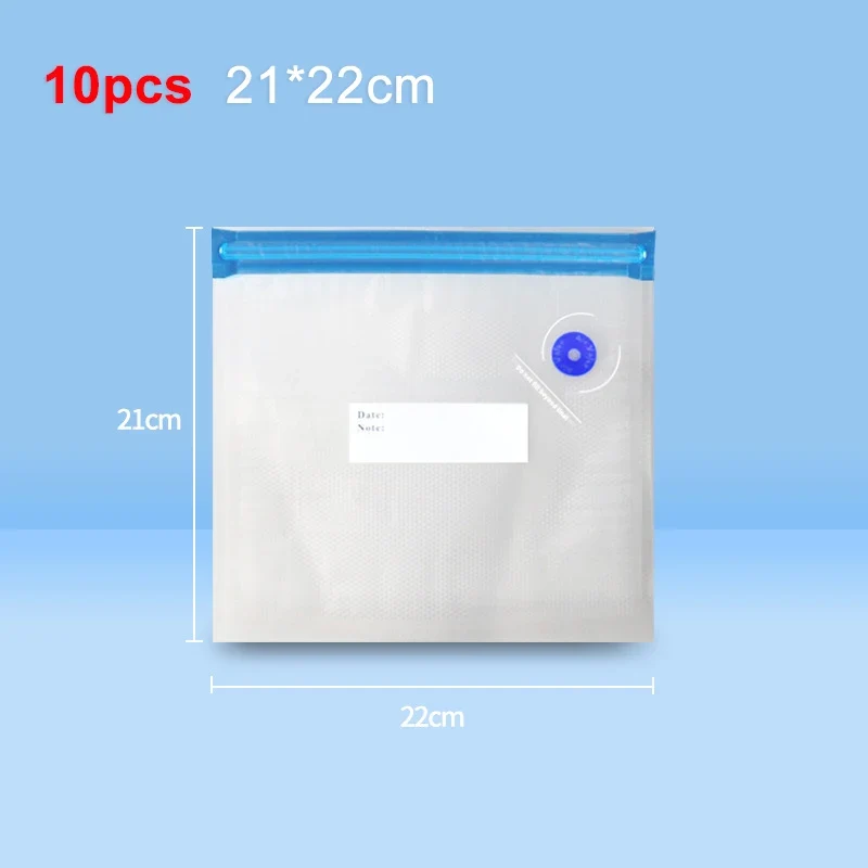 Handheld Vacuum Sealer with Reusable Bags and Portable One-Button Operation