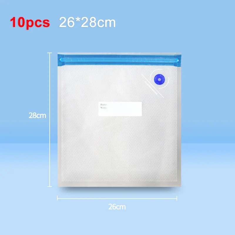 Handheld Vacuum Sealer with Reusable Bags and Portable One-Button Operation