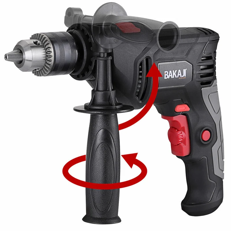 Trapano Elettrico a Percussione 600W Velocita Regolabile 3000rpm Mandrino 13mm