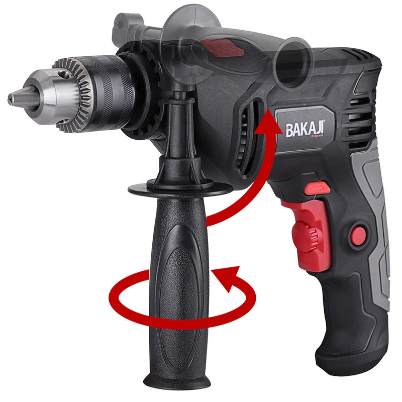 Trapano Elettrico a Percussione 600W Velocita Regolabile 3000rpm Mandrino 13mm