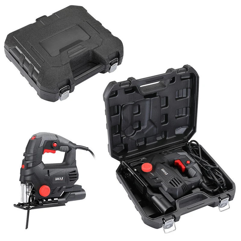 Seghetto Elettrico Alternativo 800W Velocita Regolabile Laser Valigetta e 6 Lame