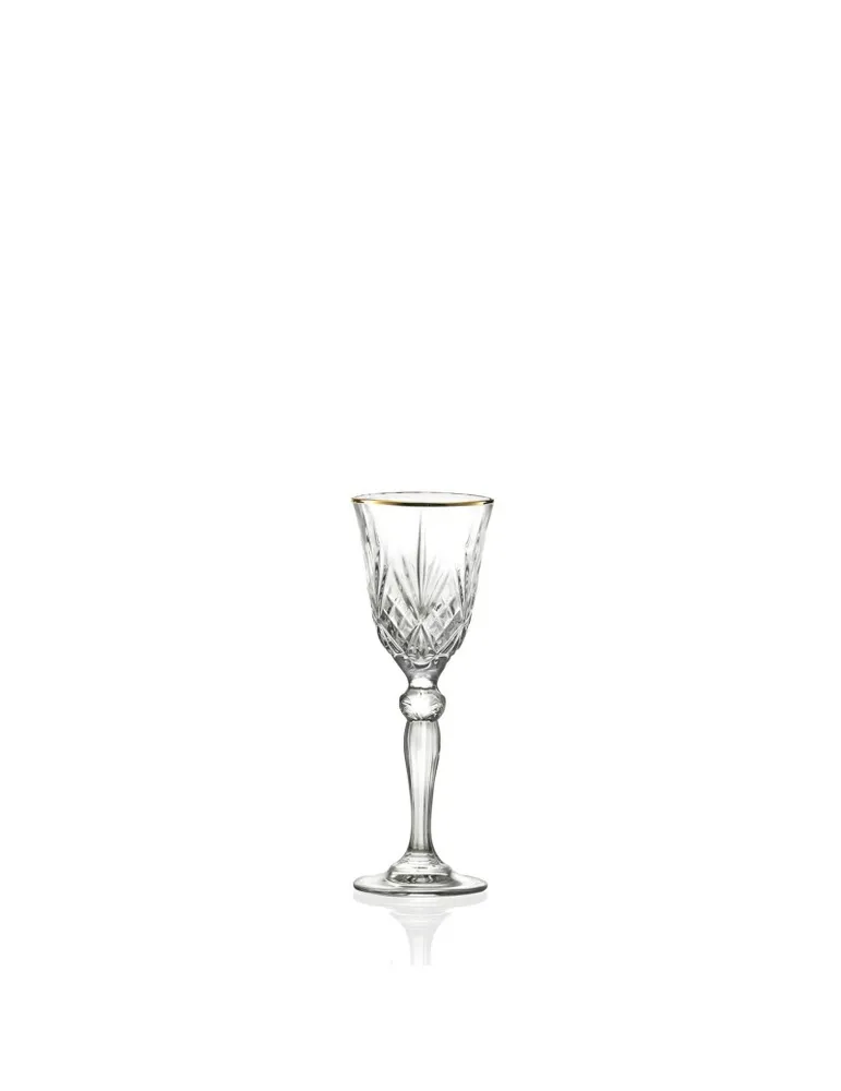 Liquorino Di Vetro Con Decoro Oro Brandani