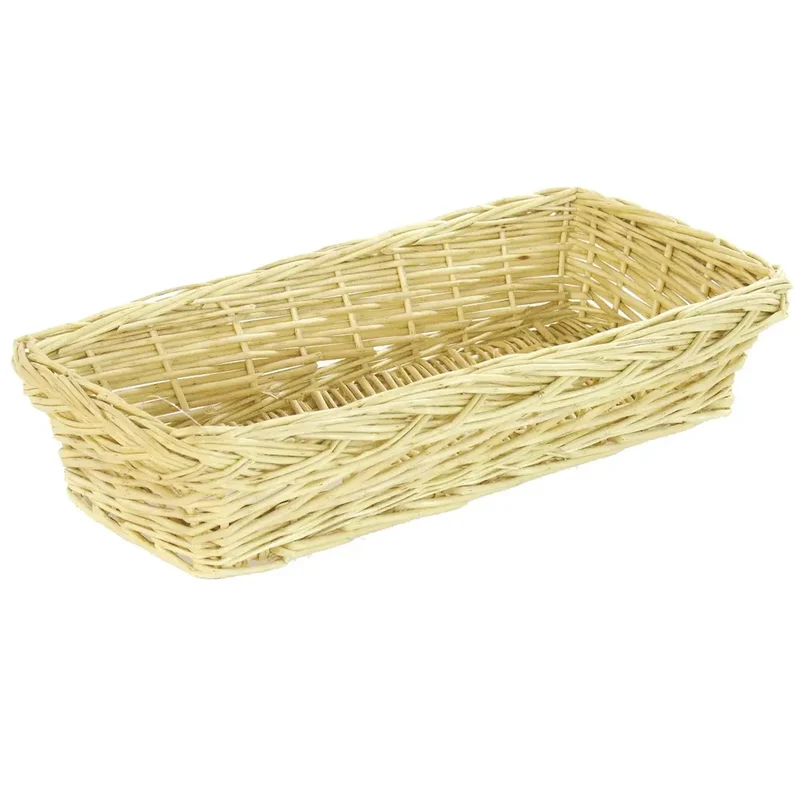 Cestino Vimini Naturale 40x19x8 Cm