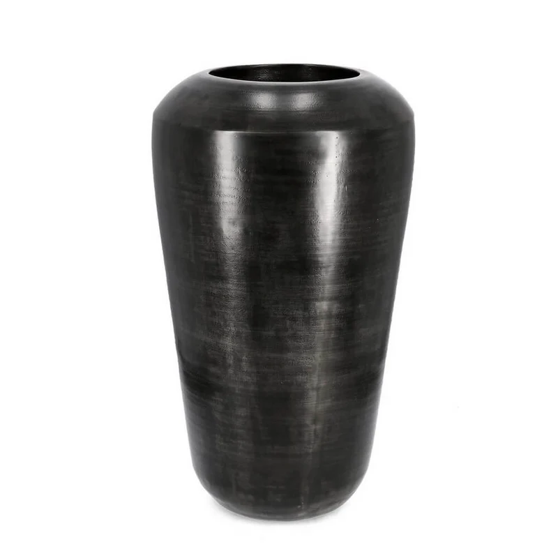 Porta Vaso Alto in Alluminio Lavorato Artigianalmente - MISTRAL