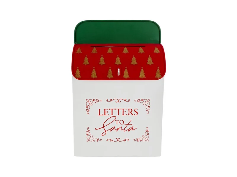 Cassetta postale in metallo 26,5x10x40cm rosso vellutato