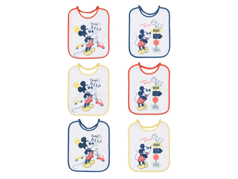 Mickey set 6 bavette 27x22,5cm
