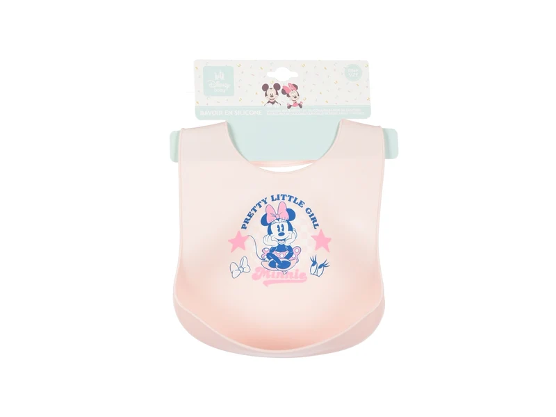 Minnie bavette 30x23cm silicone