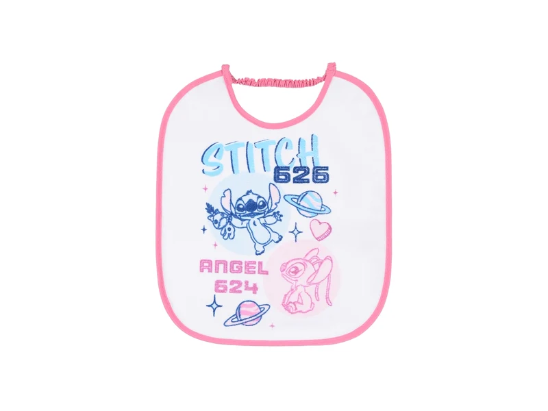 Lilo e stitch set 3pz bavaglino+nappe+sacca