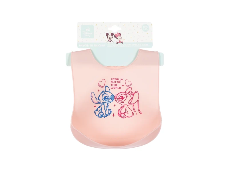 Lilo e stitch bavette 30x23cm silicone