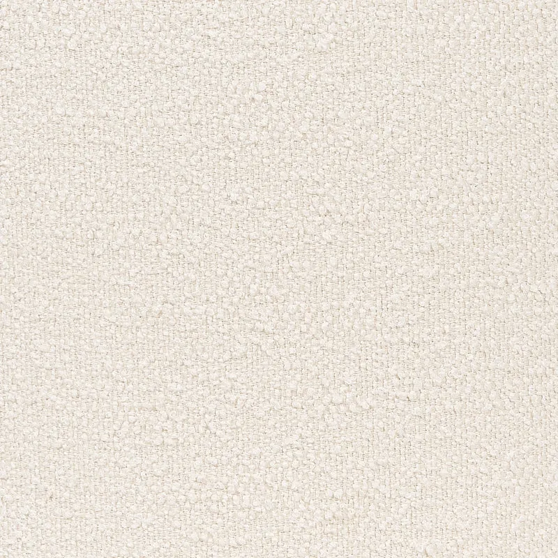 Pouf poggiapiedi in tessuto boucle bianco moderno contemporaneo camera da letto soggiorno