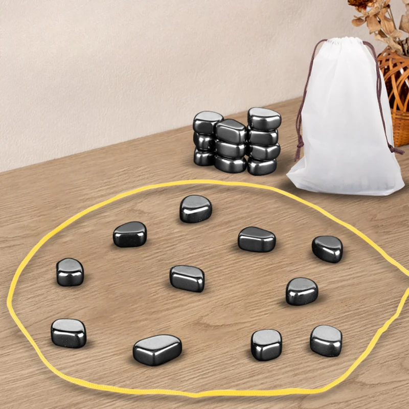 Magnetic Chess Game with Strategy Board Set and Portable Drawstring Bag